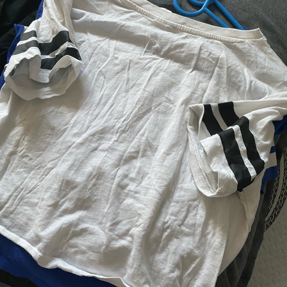 white crop top